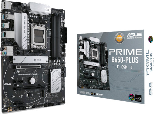 ASUS PRIME B650-PLUS CSM ATX Hovedkort med AMD AM5 Socket og DDR5 Minne