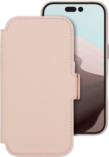 Dbramante1928 Lynge ICON Lommebokdeksel til iPhone 16 Rosa Sand med MagSafe