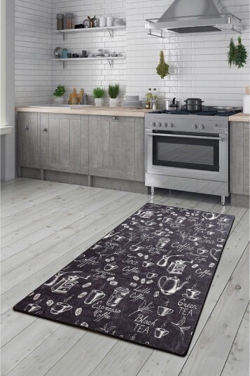 Hall Matte Cappuccino - Svart (80 x 300) - Svart / Fløyel