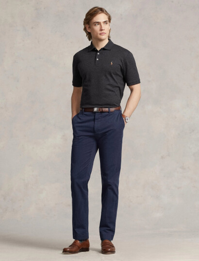 Polo Ralph Lauren Custom Slim Fit Soft Cotton Polo Shirt - Black - S Polo Ralph Lauren Custom Slim Fit Soft Cotton Polo Shirt - Black - S