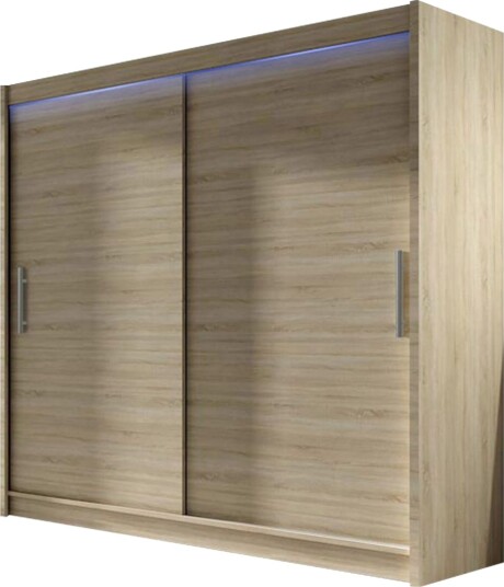 Prag Garderobe 180x57x215 cm - Beige