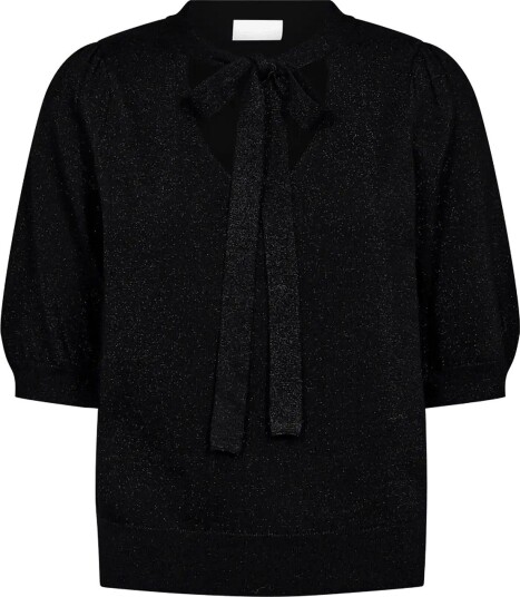 FREE/QUENT Fqhazy Pullover BLACK W. BLACK METALLIC M