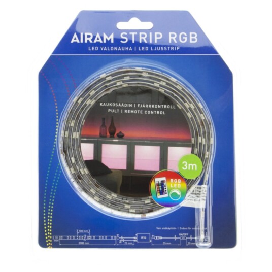 Airam LED-list RGB IP20 14,4W
