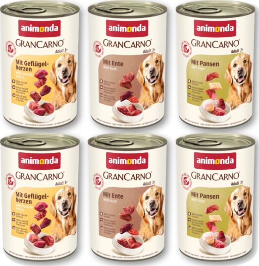 Animonda Grancarno Våtfôr Adult Original Blandet Pakke 2 6 X 400 G