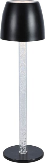 3W oppladbar LED bordlampe touch dimbar 3000K 1800mAh sort DC 5V Kulør : Varm 3W oppladbar LED bordlampe touch dimbar 3000K 1800mAh sort DC 5V Kulør : Varm