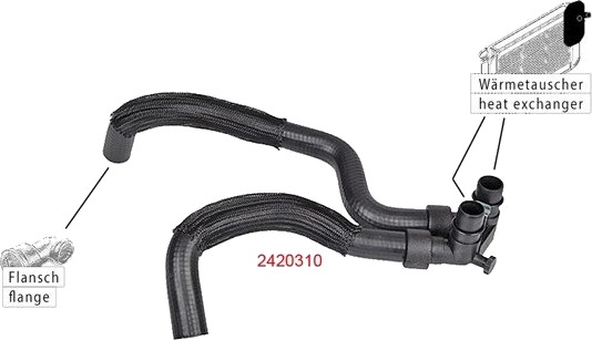 METZGER 2420310 Radiatorslange