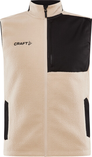 Craft Men's Adv Explore Pile Fleece Vest Ecru/Black XL, Ecru-Black Craft Men's Adv Explore Pile Fleece Vest Ecru/Black XL, Ecru-Black
