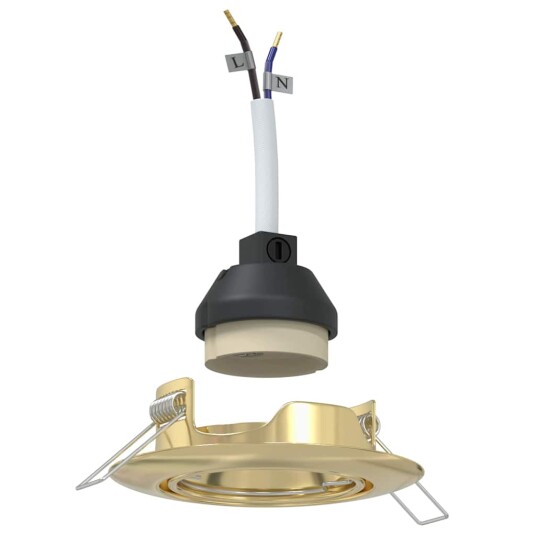 Spotlights Med Søkelys 12 Pcs Gull 9 Xcm Metall Spotlights Med Søkelys 12 Pcs Gull 9 Xcm Metall
