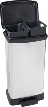 Curver Avfallsbøtte Med Pedal 23L+23L/Iml Metallisert Curver Avfallsbøtte Med Pedal 23L+23L/Iml Metallisert