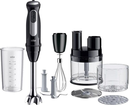 Braun MultiQuick 5 Pro Stavblender med Mini Foodprosessor 1000W og 25 Hastigheter