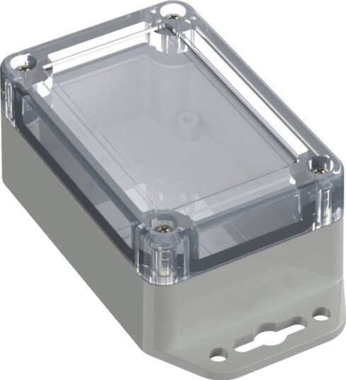 Tru Components Flensekabinett 90 × 60 × 39,9 mm ABS PC Lys Grå