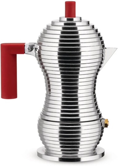 Alessi Pulcina Espresso Coffee Maker Red 1 Cup Kaffemaskiner Og Kaffebryggere Michele De Lucchi Sølv,Rød