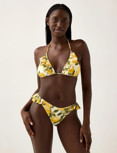 Lindex Brazilian Bikini Bottom Yellow M Lindex Brazilian Bikini Bottom Yellow M