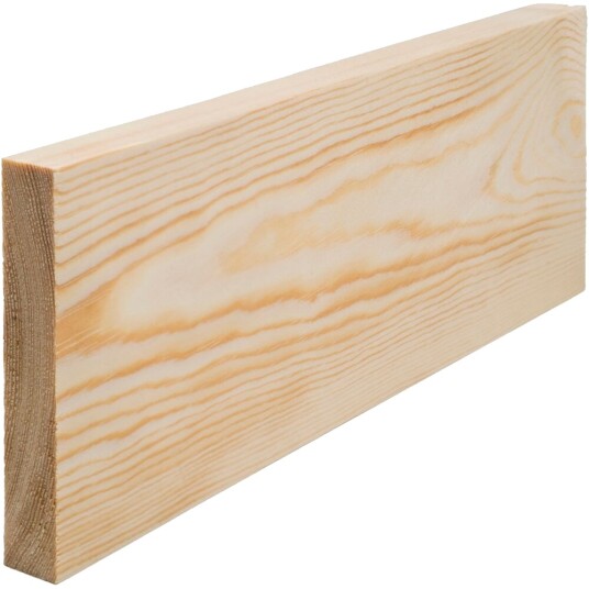 Combiwood Glattkantlist Ubehandlet Furu 15x95 mm Natur