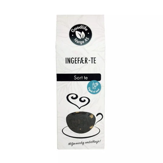 Goodlife te sort ingefær 80 gr Goodlife te sort ingefær 80 gr