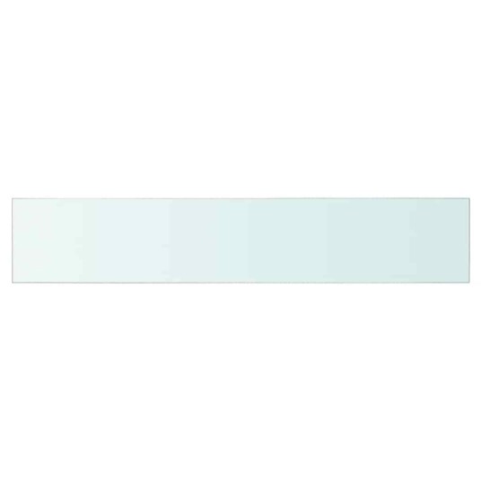 vidaXL Hyllepaneler 2 stk klart glass 70x12 cm
