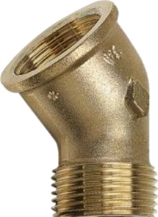 Purafit Vinkl.3/4 Mf/Np.45° .Siliciumbronze.Blyfri.