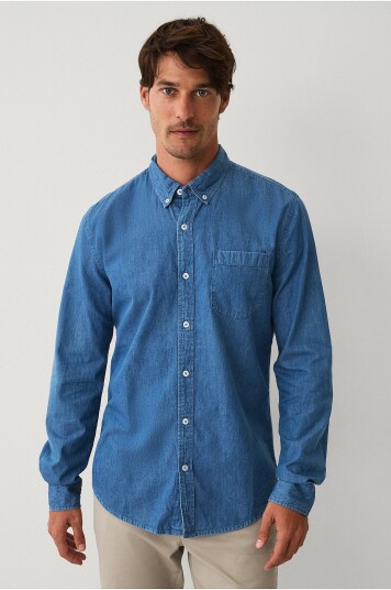 Ellos Collection - Denimskjorte Bryant - Blå