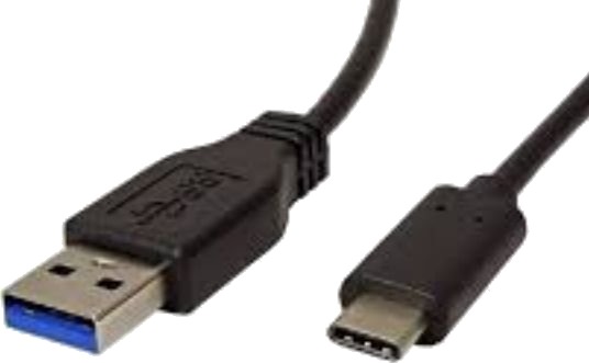 Usb-Kabel Usb-A Til Usb-C 1 M Svart Usb-Kabel Usb-A Til Usb-C 1 M Svart