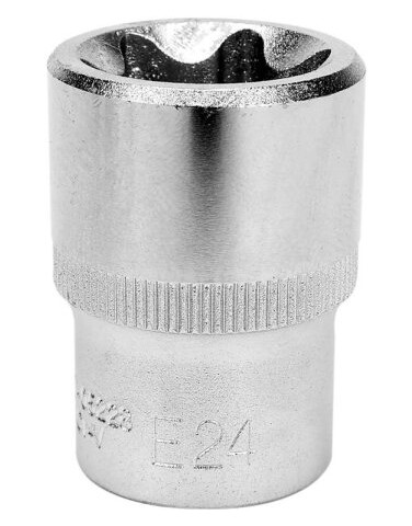 Yato 1/2" Kromfarget Stikkontakt E24 Pipenøkkelinnsats