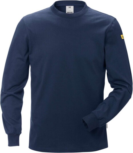 Fristads T-Shirt Långärmad Esd 7082 Xtm Mörk Marinblå 5xl