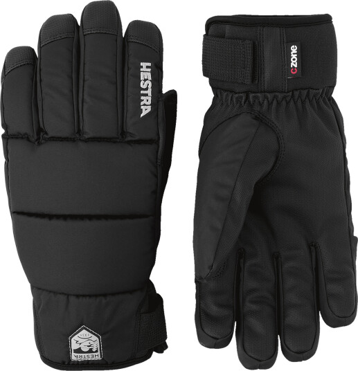 Hestra Alpine Glove Czone Frost primaloft - 5 finger 22/23 skihanske snowboardhanske unisex 8 BLACK