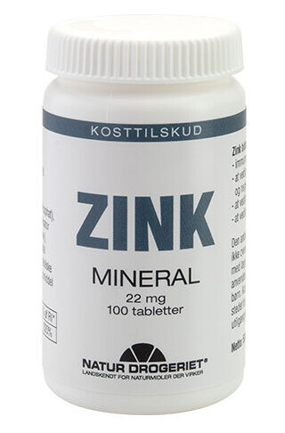 Natur Drogeriet Natur-drogeriet Zink 100 Tabletter Natur Drogeriet Natur-drogeriet Zink 100 Tabletter