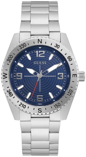 Guess Herreklokke GW0327G1 Blå/Stål Ø42 mm Guess Herreklokke GW0327G1 Blå/Stål Ø42 mm