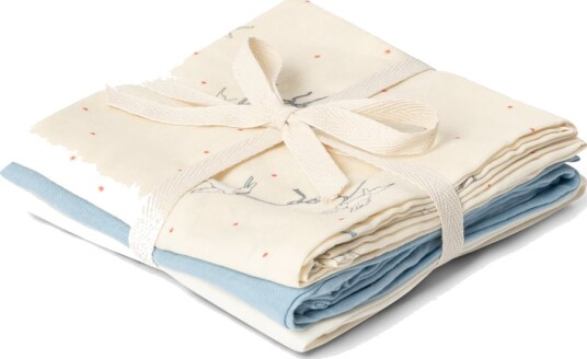 That"s Mine Bora Muslin Cloth 3-Pack Cream ONE SIZE