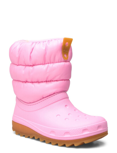 Crocs Pink Tweed/Gum Classic Neo Puff Støvler 33 34
