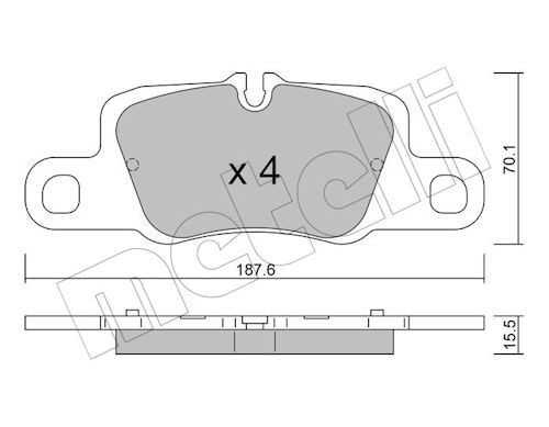 Bremseklosser METELLI 22 1257 0