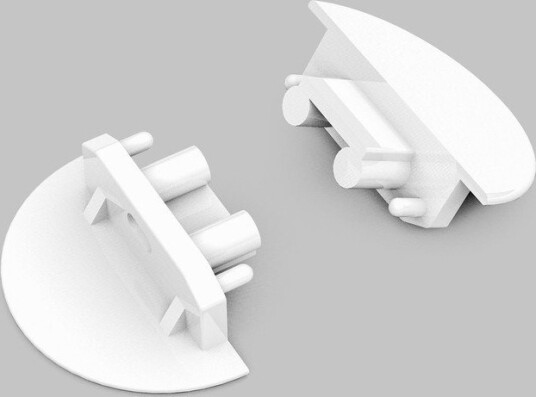 Topmet 1 stk. Endestykke GROOVE10 GEN2 Med hull hvit Topmet 1 stk. Endestykke GROOVE10 GEN2 Med hull hvit