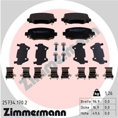 Bremseklosser ZIMMERMANN 25734.170.2