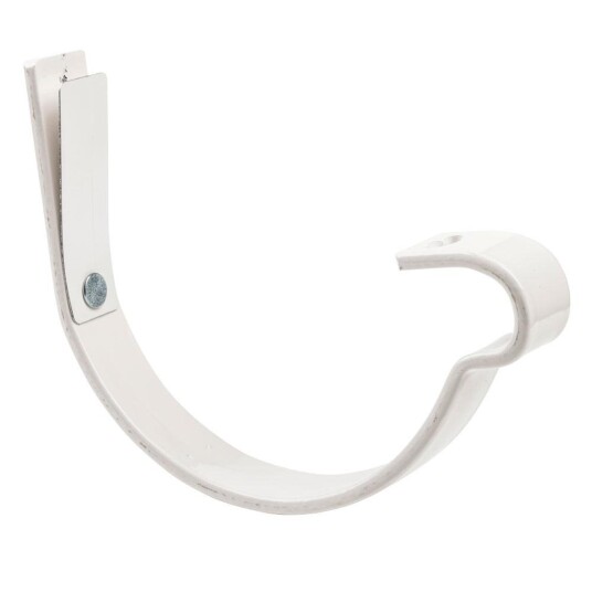 Isola Rennekrok m/fjær stål 125mm hvit takrenne Isola Rennekrok m/fjær stål 125mm hvit takrenne