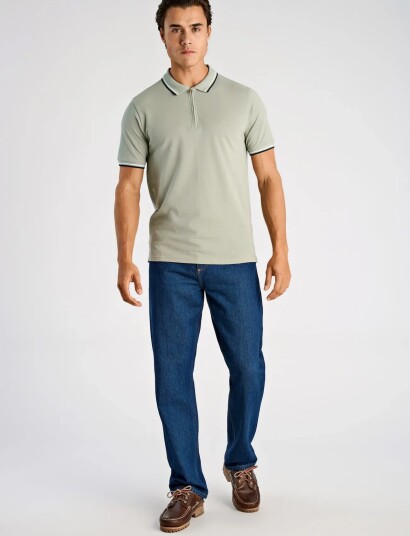 Lindbergh Polo Shirt W?. Zip Neck   Green   S