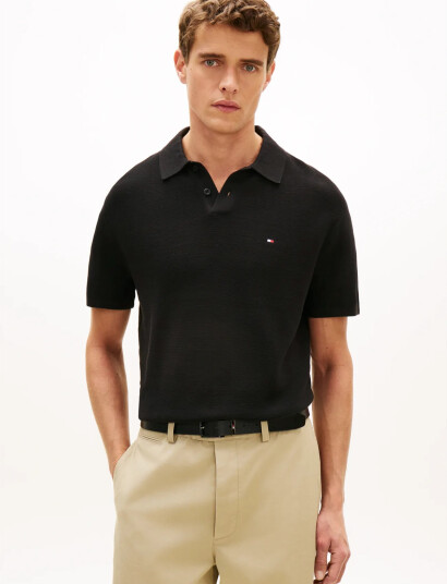 Tommy Hilfiger Cool Touch Structure Ss Polo Black XXL Tommy Hilfiger Cool Touch Structure Ss Polo Black XXL