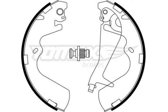 Bremsesko sett TOMEX Brakes TX 23 25
