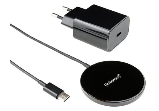 Intenso Magnetisk 15W Trådløs Lader QI i Svart