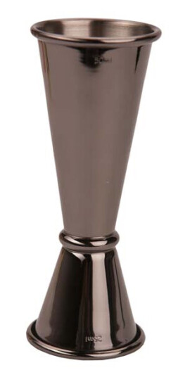 Jigger V-Shape Japanese style 2,5 5 cl Gunmetal black