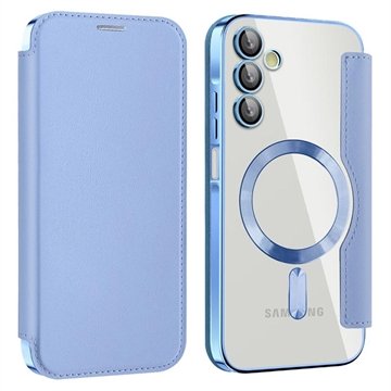 Samsung Galaxy A15 Flip-deksel med kortspor MagSafe-kompatibel Blå
