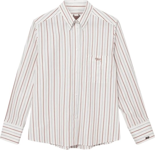 Heyanno Mmhkind Stripe Shirt   WHITE   36