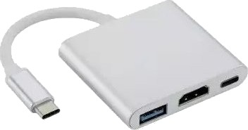 Fusion Tilbehør Usb C Multi Port Adapter Usb 3.0 / Hdmi / Usb Type C Sølv Fusion Tilbehør Usb C Multi Port Adapter Usb 3.0 / Hdmi / Usb Type C Sølv
