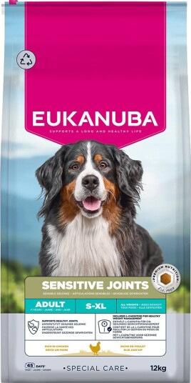 Eukanuba Tørrfôr Adult Special Care Sensitive Joints Sparepakke 2 X 12 kg