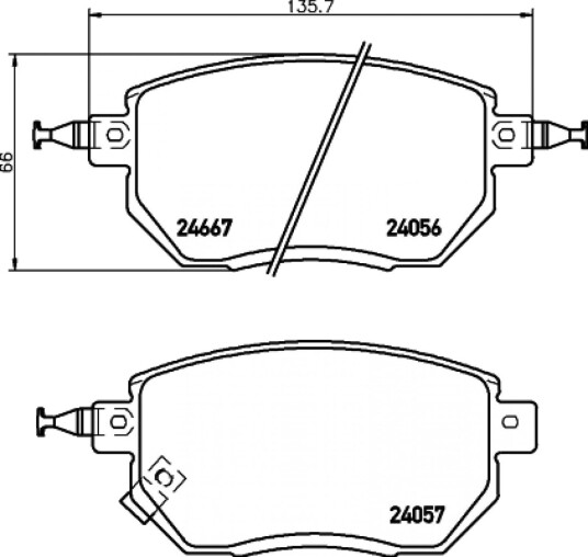 Bremseklosser HELLA 8DB 355 011-101
