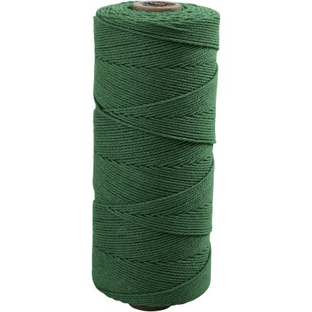 Knyttegarn L: 315 m tykkelse 1 mm Tynn kvalitet 12/12 grønn 220 g/ 1 nst. Knyttegarn L: 315 m tykkelse 1 mm Tynn kvalitet 12/12 grønn 220 g/ 1 nst.