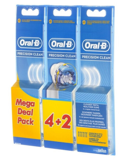 Oral-B Utskiftningsbørstehodesett For Tannbørste Hvit Oral-B Utskiftningsbørstehodesett For Tannbørste Hvit