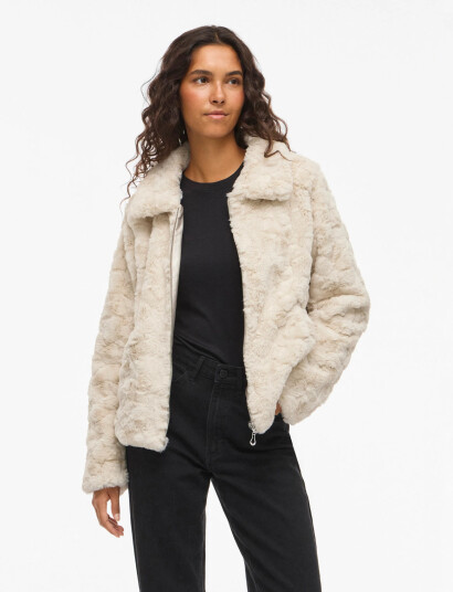 Vila Vidorte L/S Jacket/Pb - Cream - 34 Vila Vidorte L/S Jacket/Pb - Cream - 34