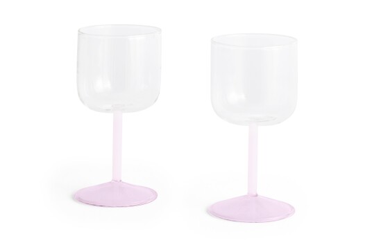 Hay Tint Vinglass 2 pk Rosa / Klar Hay Tint Vinglass 2 pk Rosa / Klar