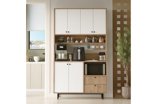 Donae Kommode 120 cm Eik/Hvit Donae Kommode 120 cm Eik/Hvit