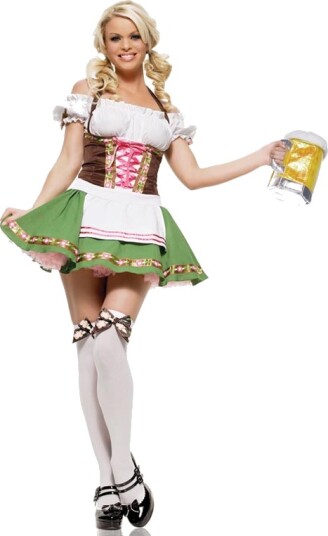 Pent Oktoberfestkostyme med Matchende Strømper